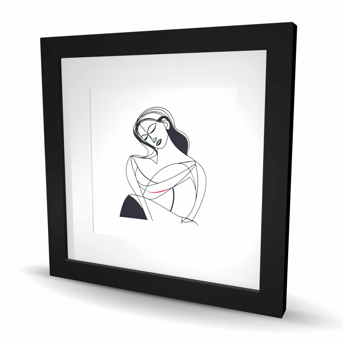 C1FM1616X05URT 16 x 16 in. A Mothers Love - White Framed Matted Print for Home Decor