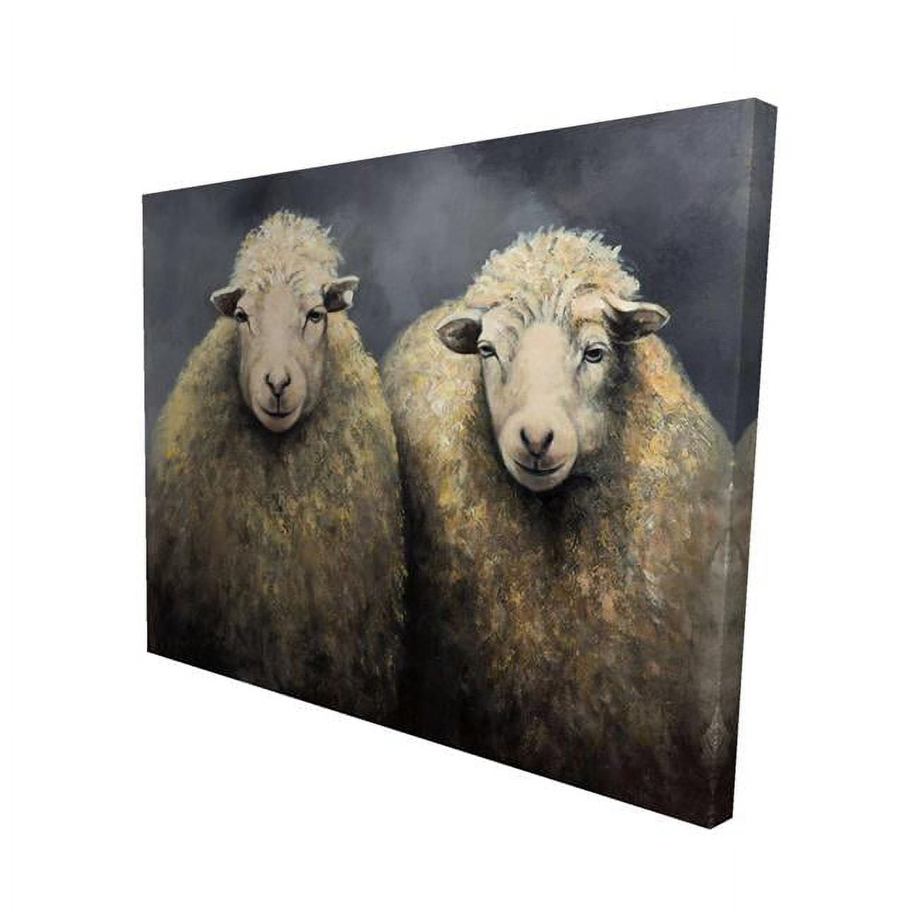 16 x 20 in. Wool Sheeps-Print on Canvas