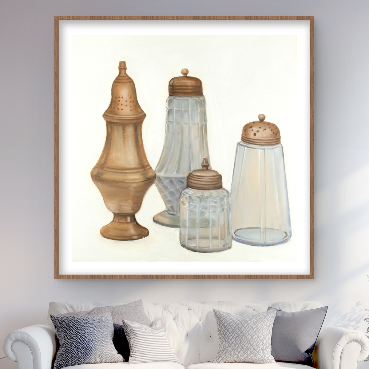 C1FM4848VZG01K 48 x 48 in. Antique Salt & Pepper Shaker - Vintage Still Life Print