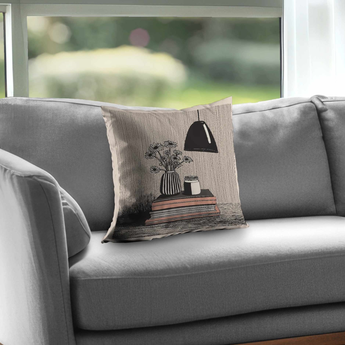 C1PT1616JGEFEY 16 x 16 in. On Top White Still Life Throw Pillow - Home Decor Insert