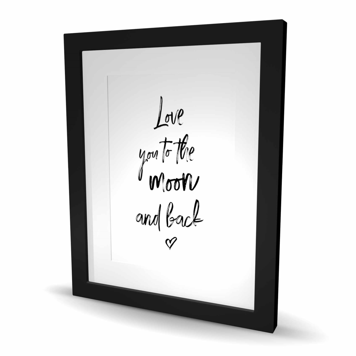 C1FM1620W8N8CV 16 x 20 in. Love You to the Moon & Back - Best Seller Space Print