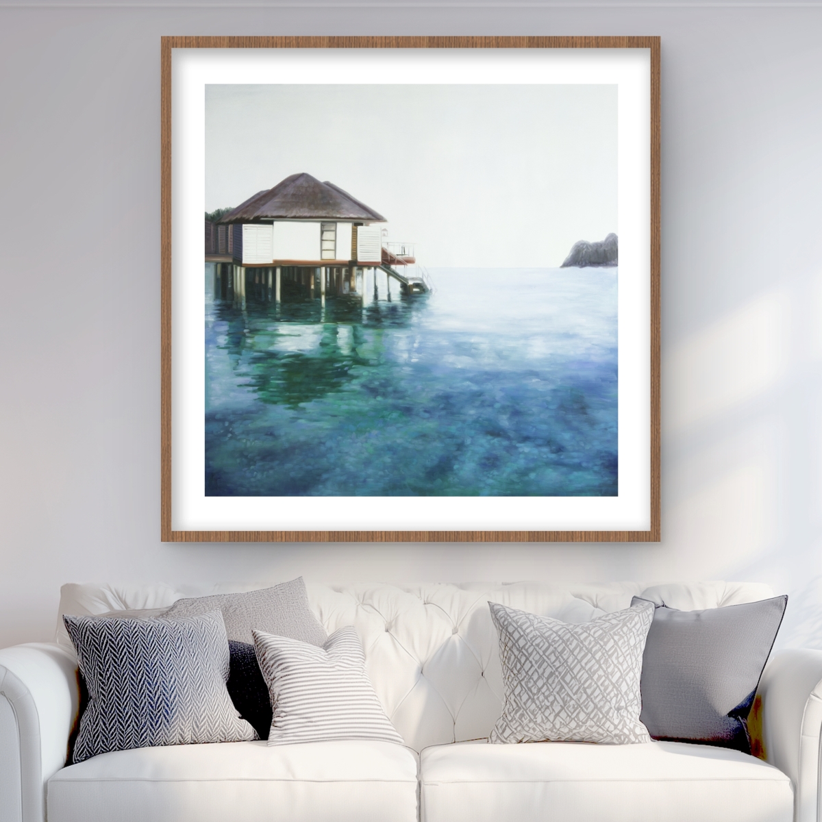 C1FM3636TD7EF5 36 x 36 in. Dream Travel - Office Exotic Framed Matted Print for Decor