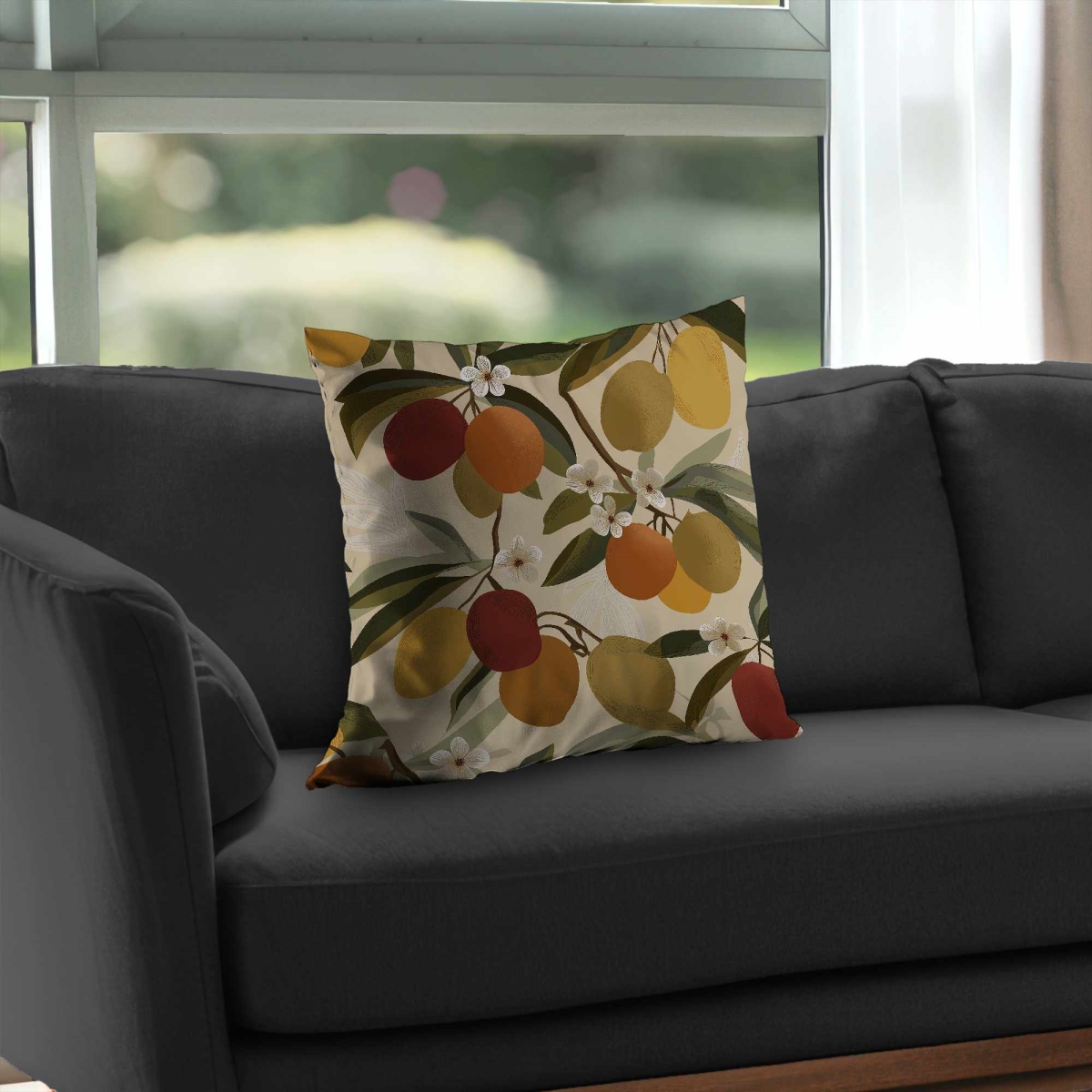C1PT2020CE4T9S 20 x 20 in. Blooming Branches Beige Floral Botanical Throw Pillow Insert