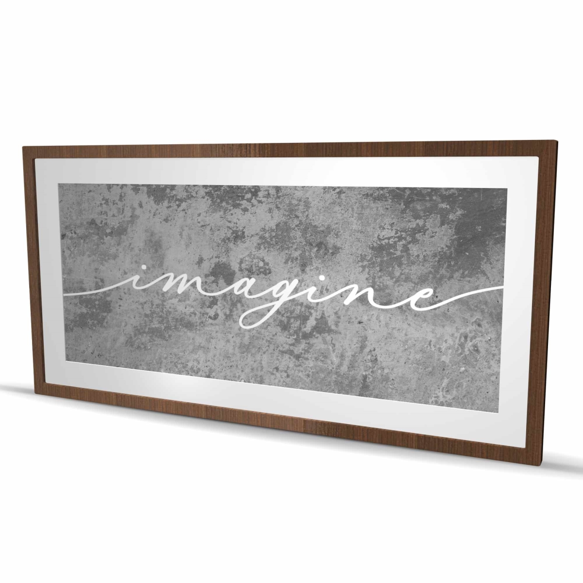 C1FM2448D1NP8B 24 x 48 in. Imagine Gray Framed Matted Print - Stylish Bathroom Decor