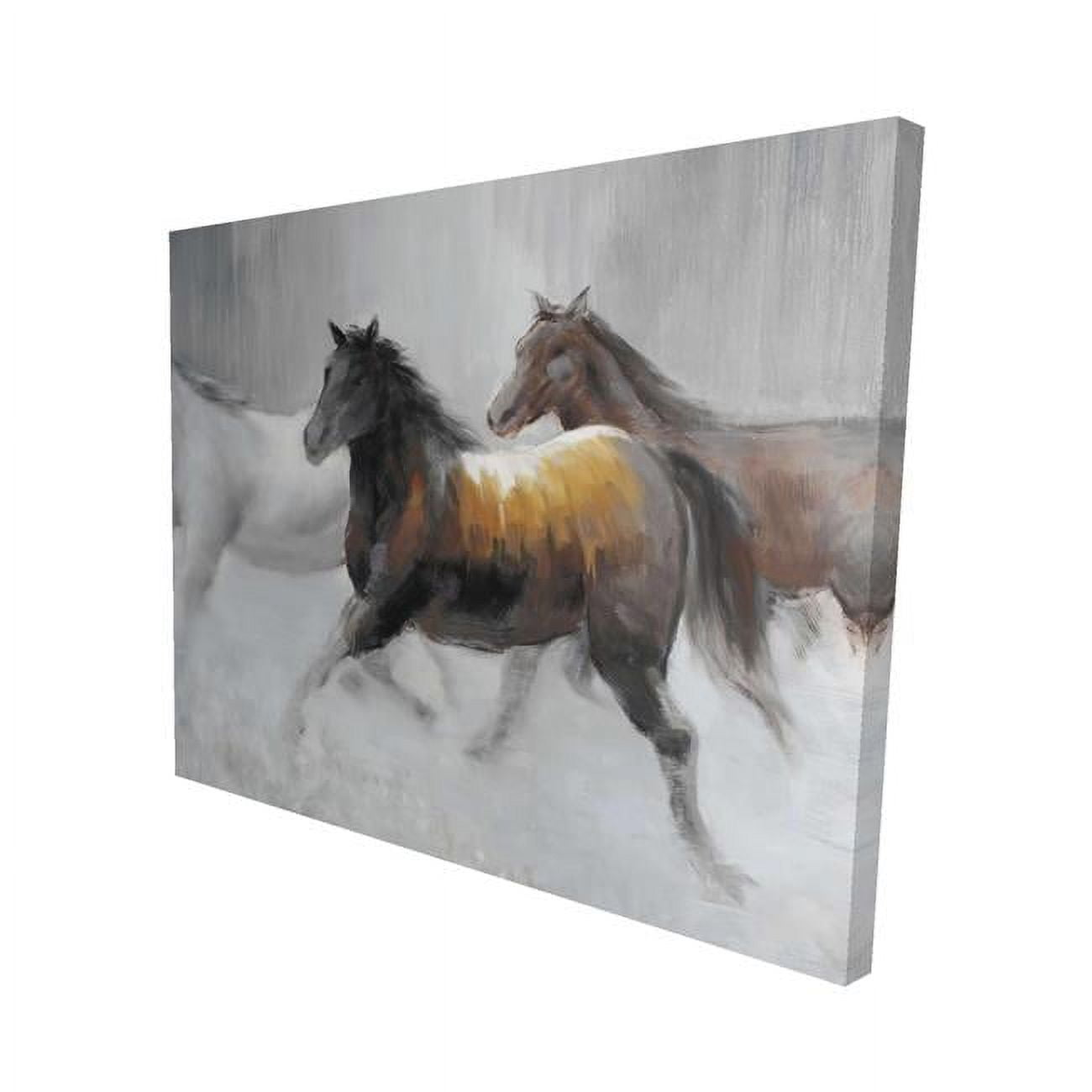 16 x 20 in. Herd of Wild Horses-Print on Canvas