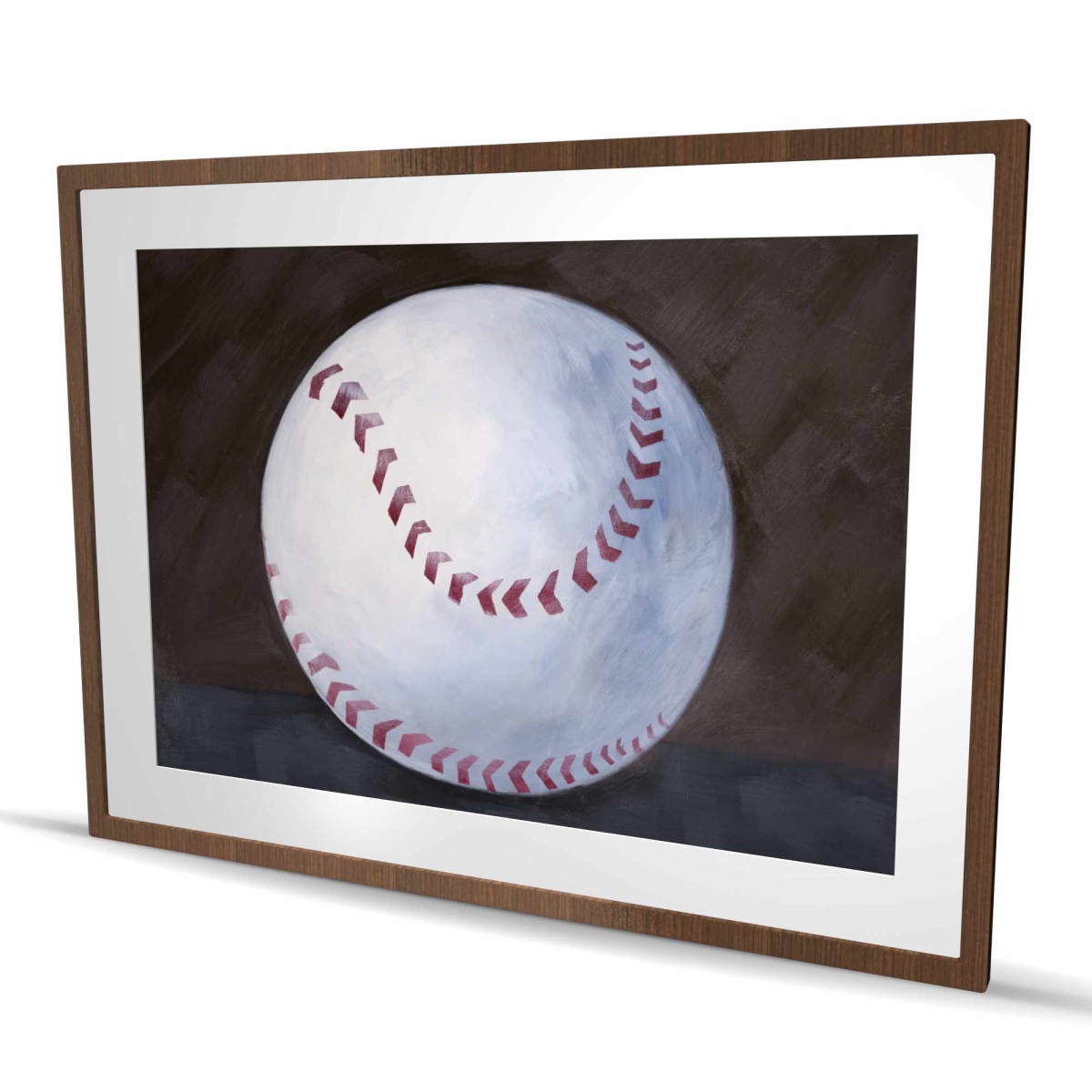 C1FM3648D923KI 36 x 48 in. Baseball Ball - Illustrative Man Cave Framed Print for Decor
