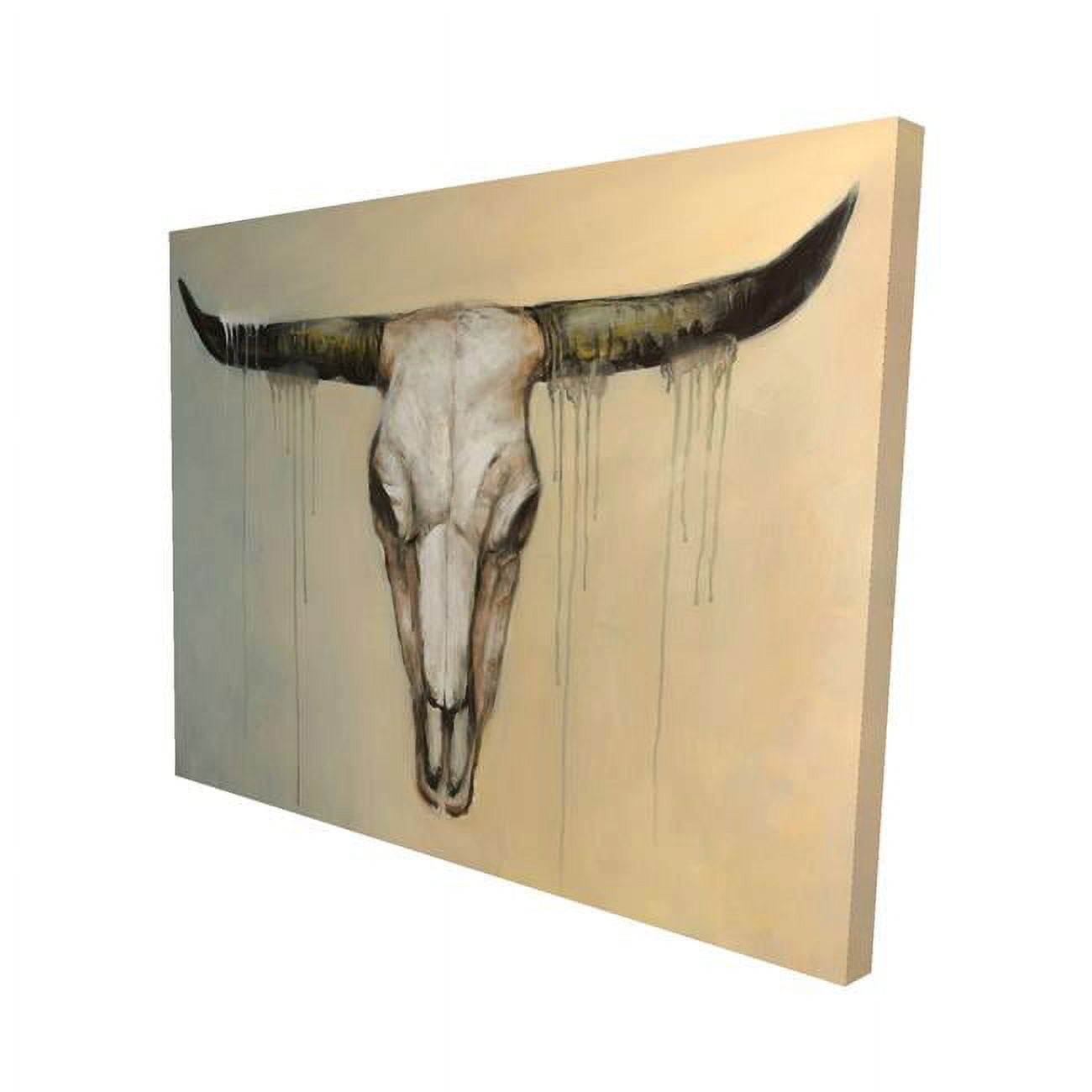16 x 20 in. Bull Skull-Print on Canvas