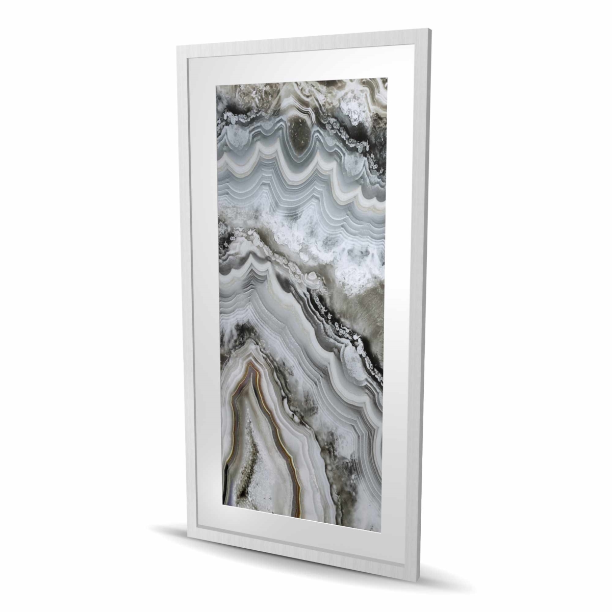 C1FM2448M2ZP7Y 24 x 48 in. Abstract Geode - Livingroom Hyperrealist Framed Print Decor