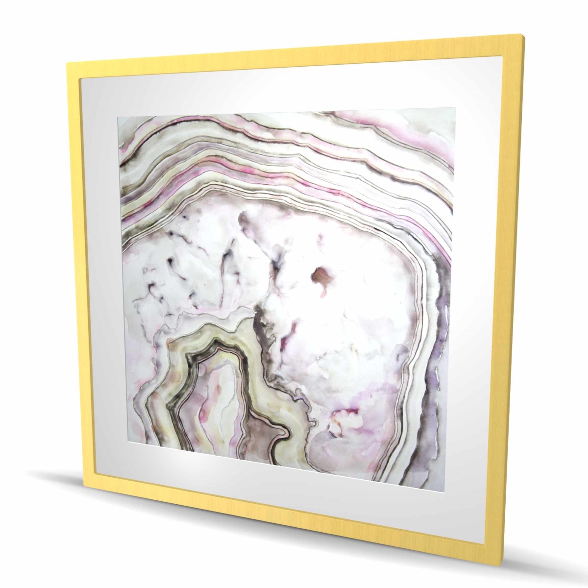C1FM3636GR9TJK 36 x 36 in. Agate Purple Kitchen Framed Matted Print - Home Decor Art