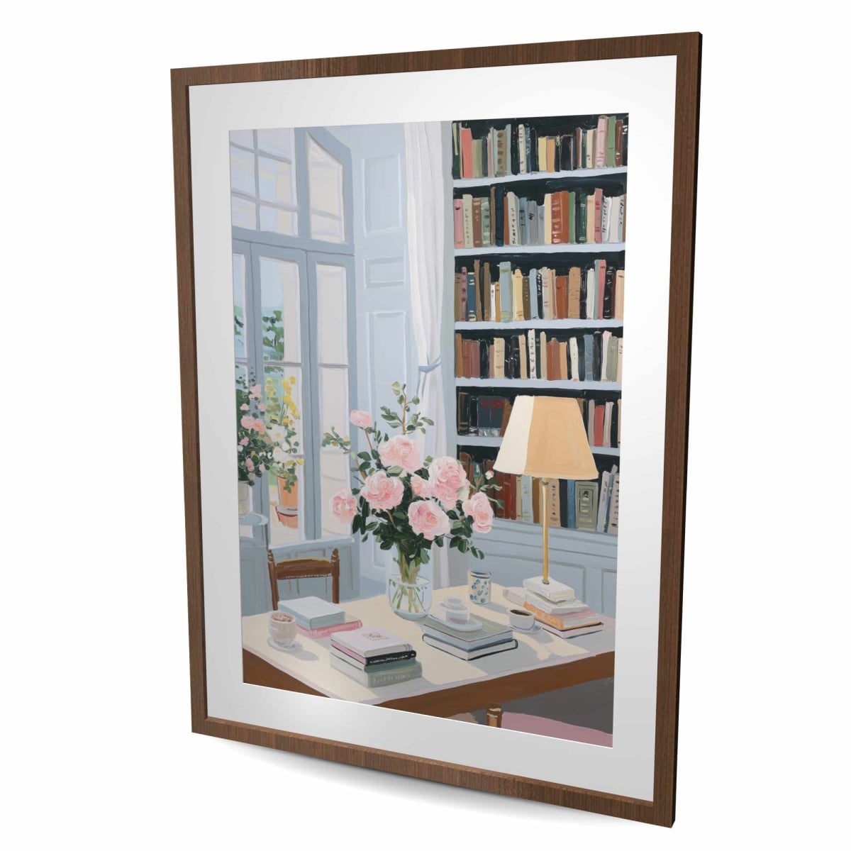 C1FM3648YC1RJN 36 x 48 in. Optimism Beige Still Life Framed Matted Print for Home Decor