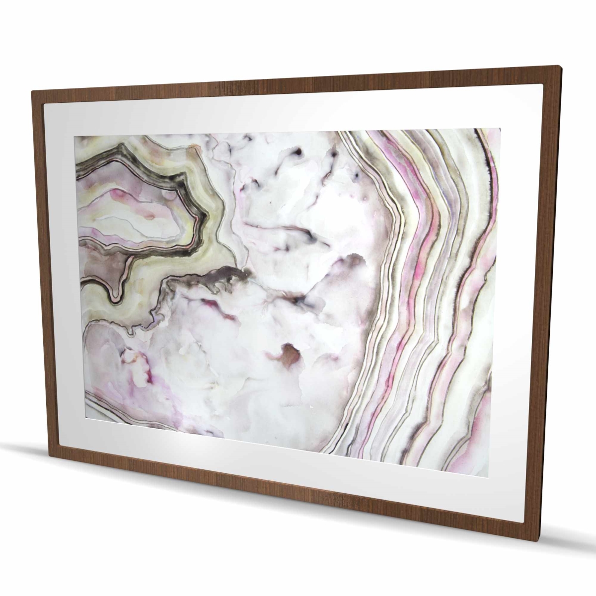 C1FM3648EI6EIY 36 x 48 in. Agate - Office Pattern Framed Matted Print for Home Decor
