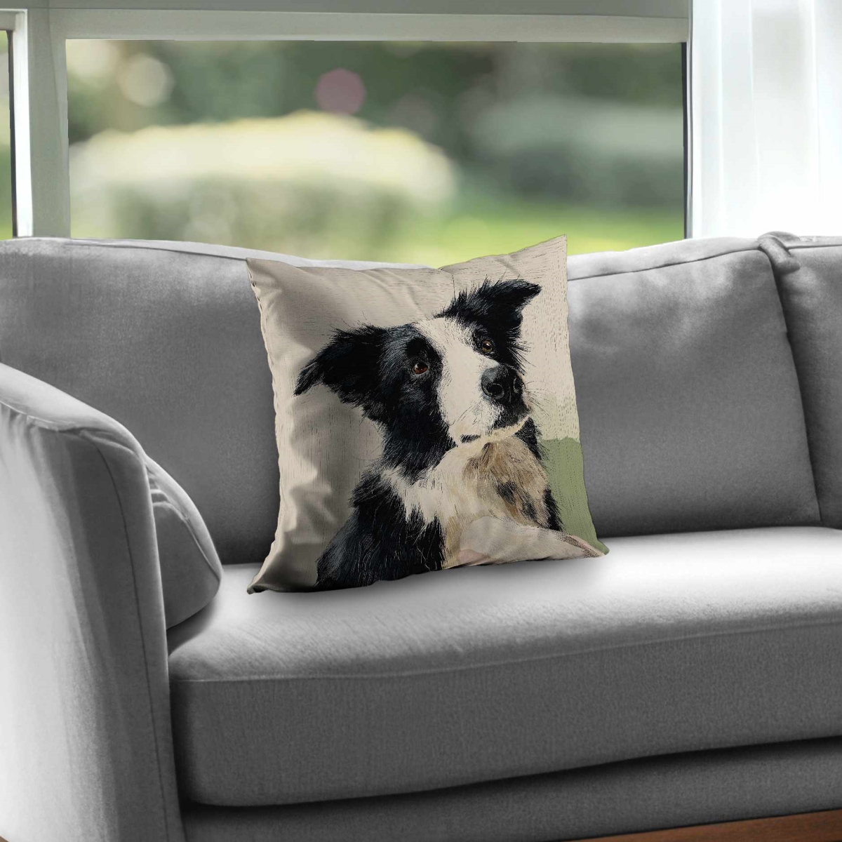 C1PT1616FVC5A1 16 x 16 in. Pure Look Animals White Poly Twill Throw Pillow - Home Decor