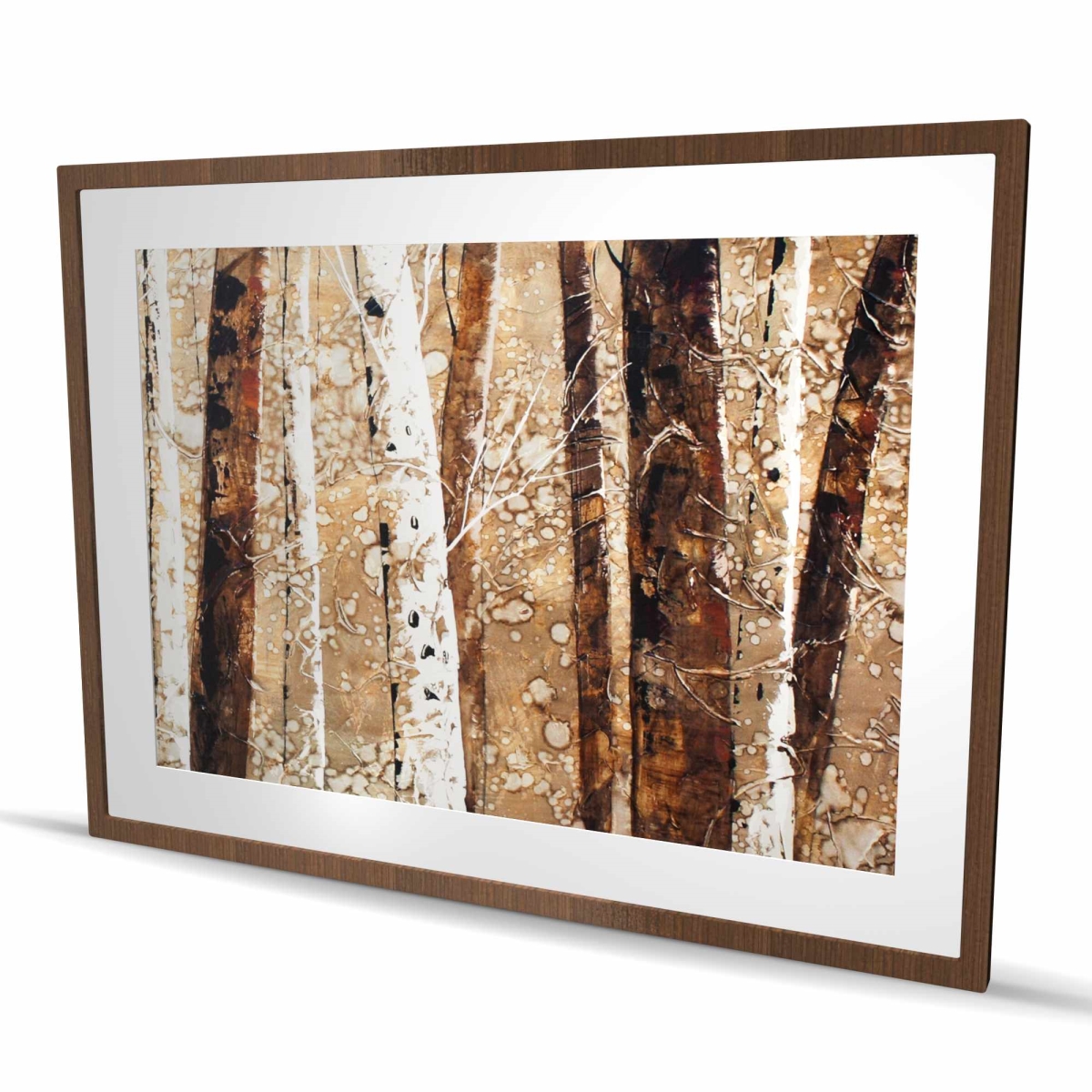 C1FM36486FR6C5 36 x 48 in. Tree Trunks - Rustic Framed Matted Print for Home Decor