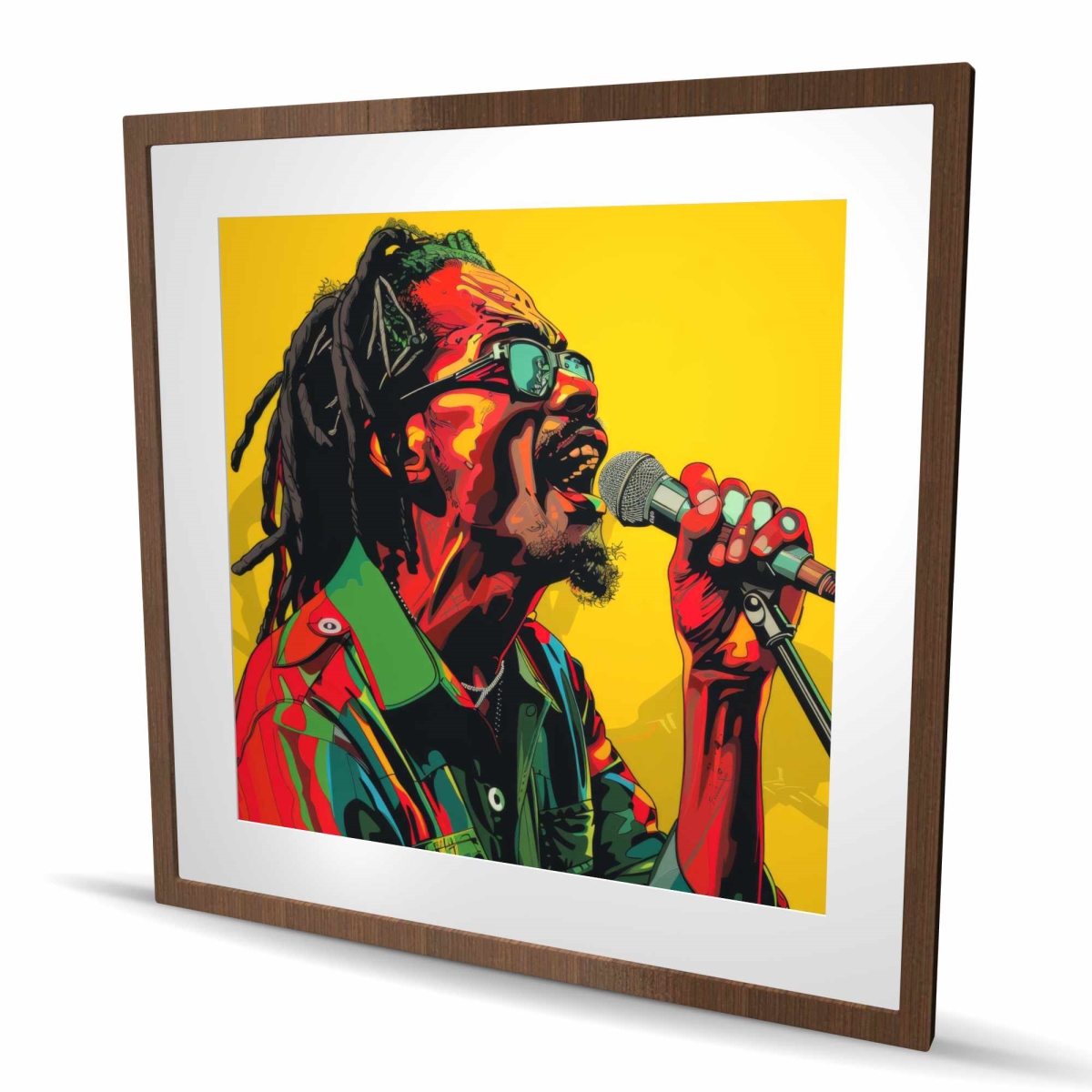 C1FM3636F8RJGI 36 x 36 in. Passion - Orange Framed Matted Print for Home Decor