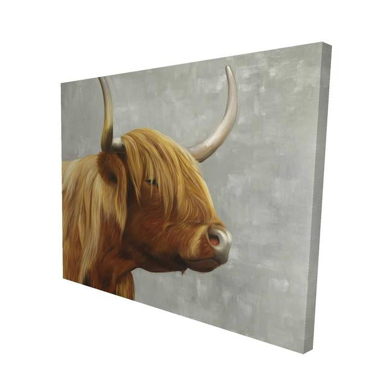 16 x 20 in. Beautiful Higland Cattle-Print on Canvas