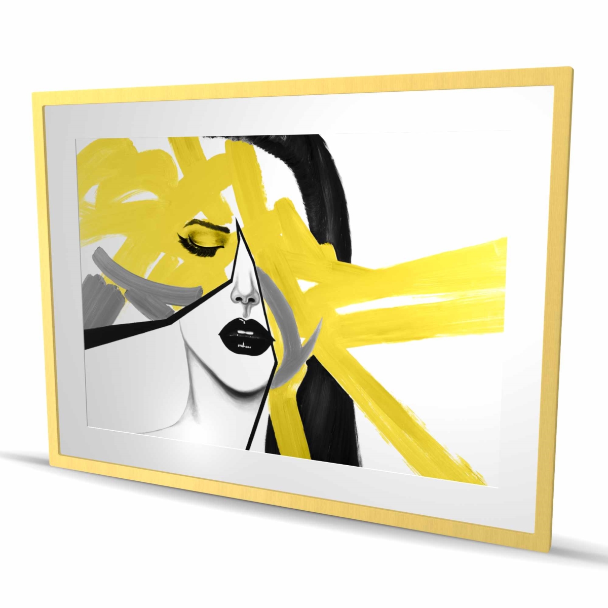 C1FM36489BCWSD 36 x 48 in. Beauty Divided - Retro Framed Matted Print for Home Decor