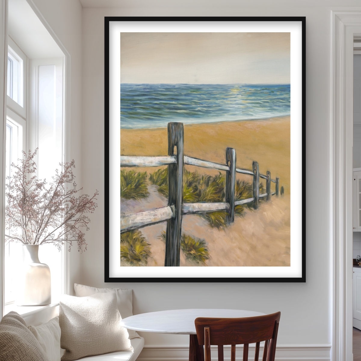 C1FM3648BUGMPD 36 x 48 in. Quiet Seaside - Landscapes Marine Framed Matted Print Decor
