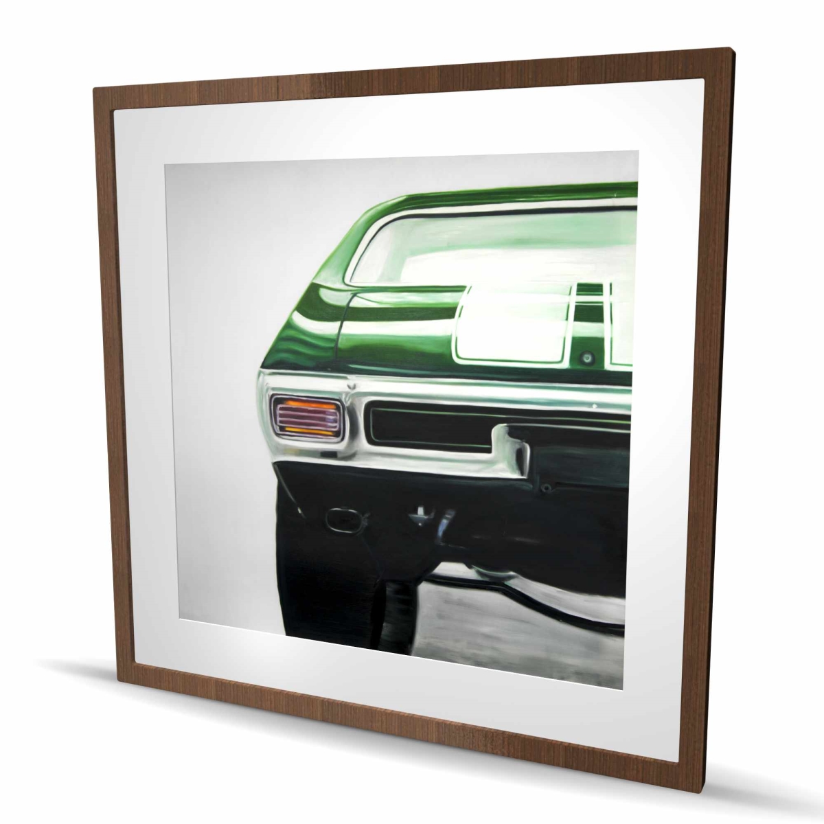 C1FM36360MBYC4 36 x 36 in. Classic Dark Green Car Print - Man Cave Home Decor