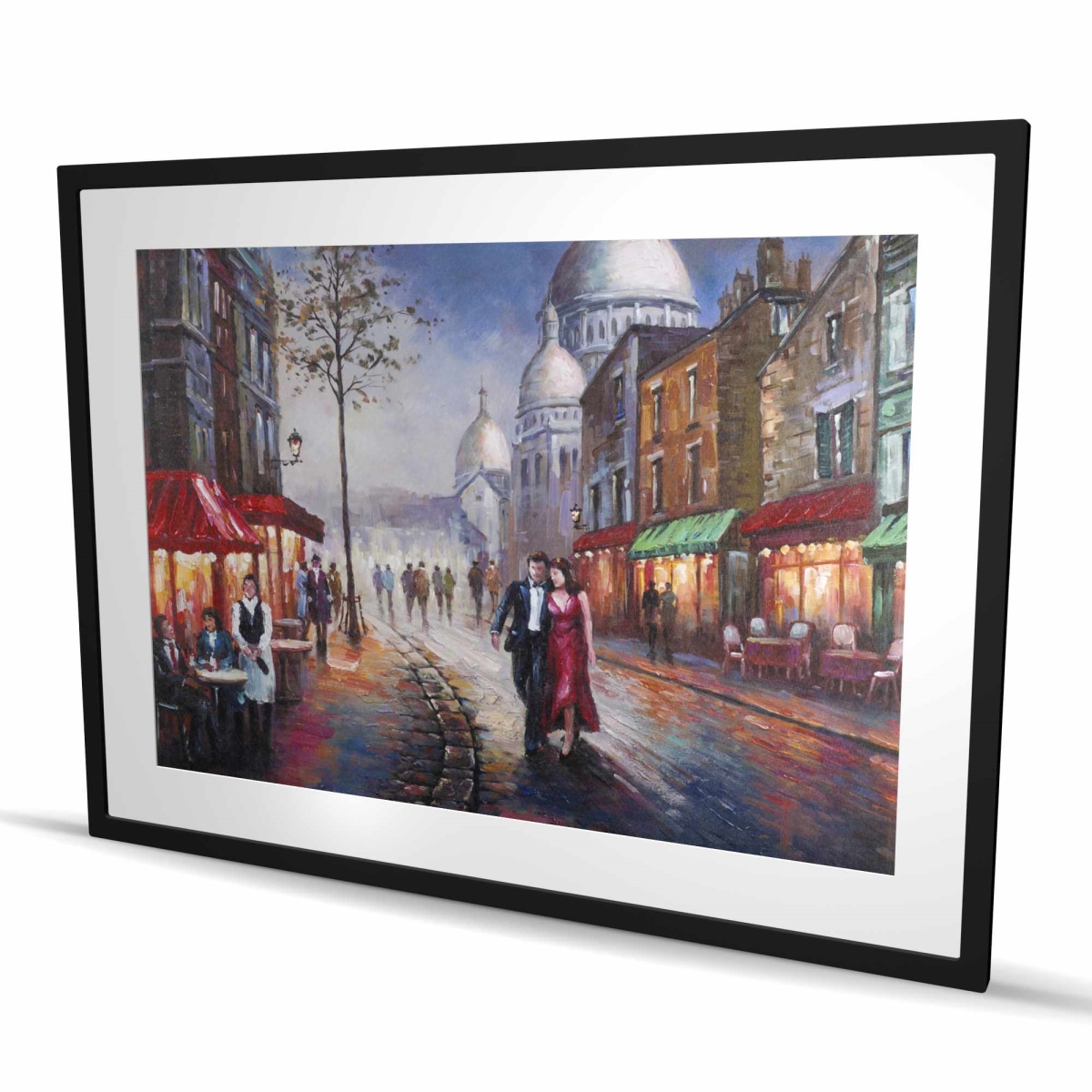 C1FM3648EV2BY8 36 x 48 in. Dressed Up Couple - Romantic Man Framed Matted Print Decor