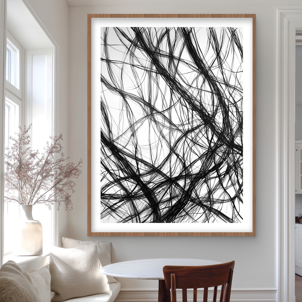 C1FM364891TX1J 36 x 48 in. Connection - Minimalist Framed Print for Man Cave Decor