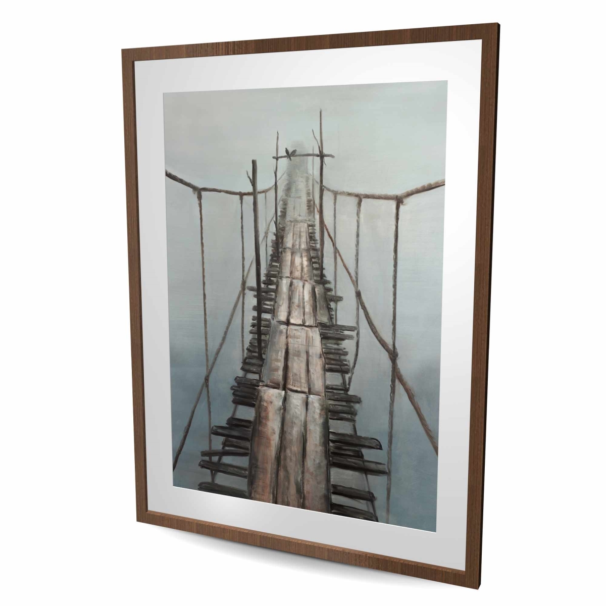 C1FM3648CV7EZ2 36 x 48 in. Old Abandoned Bridge - Framed Matted Print for Home Decor