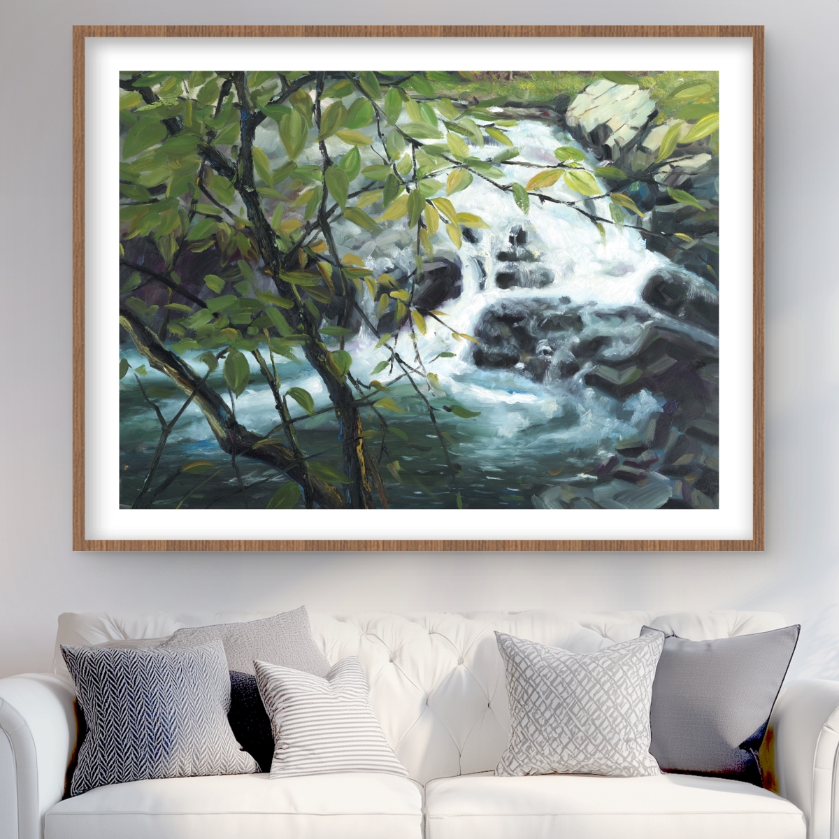 C1FM3648D0B3KU 36 x 48 in. Peaceful Fall - Beach Landscapes Framed Matted Print Decor