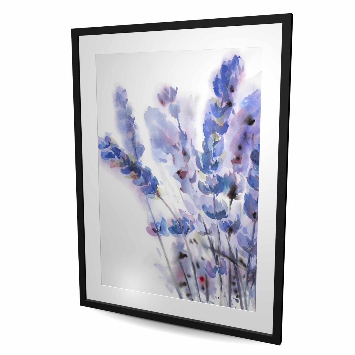 C1FM3648HPA66I 36 x 48 in. Watercolor Lavender Flowers - Farmhouse Framed Print Decor