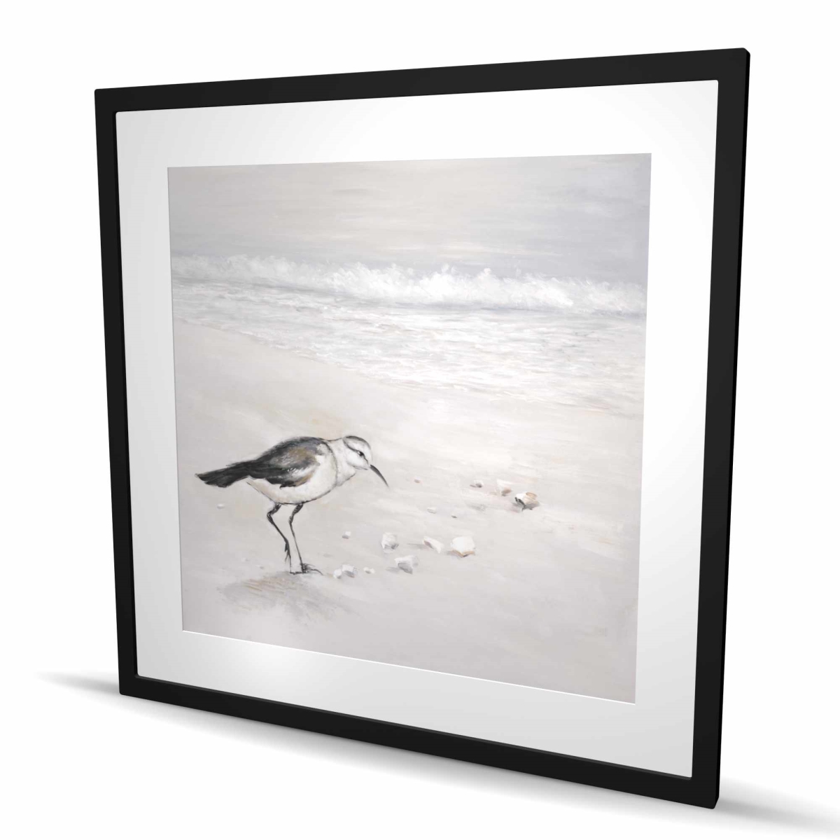 C1FM3636RYB9JA 36 x 36 in. Semipalmated Sandpiper Print - White Bathroom Decor - Framed