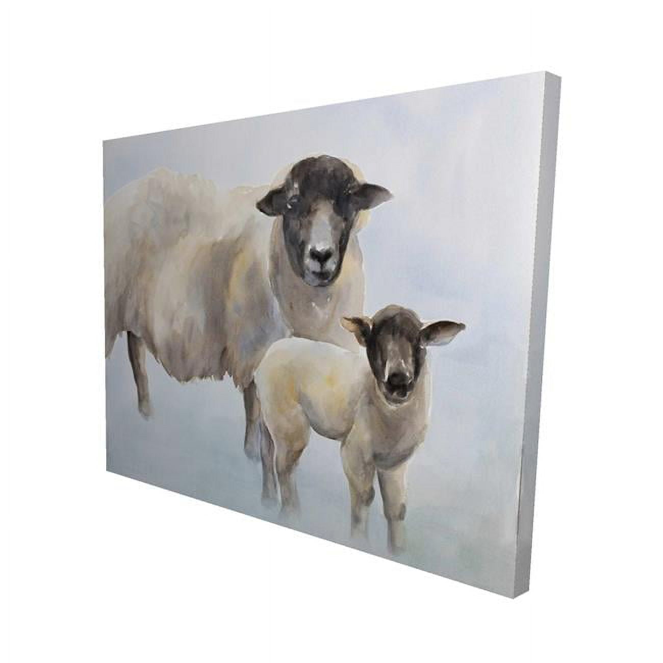 16 x 20 in. Sheep & Its Baby-Print on Canvas