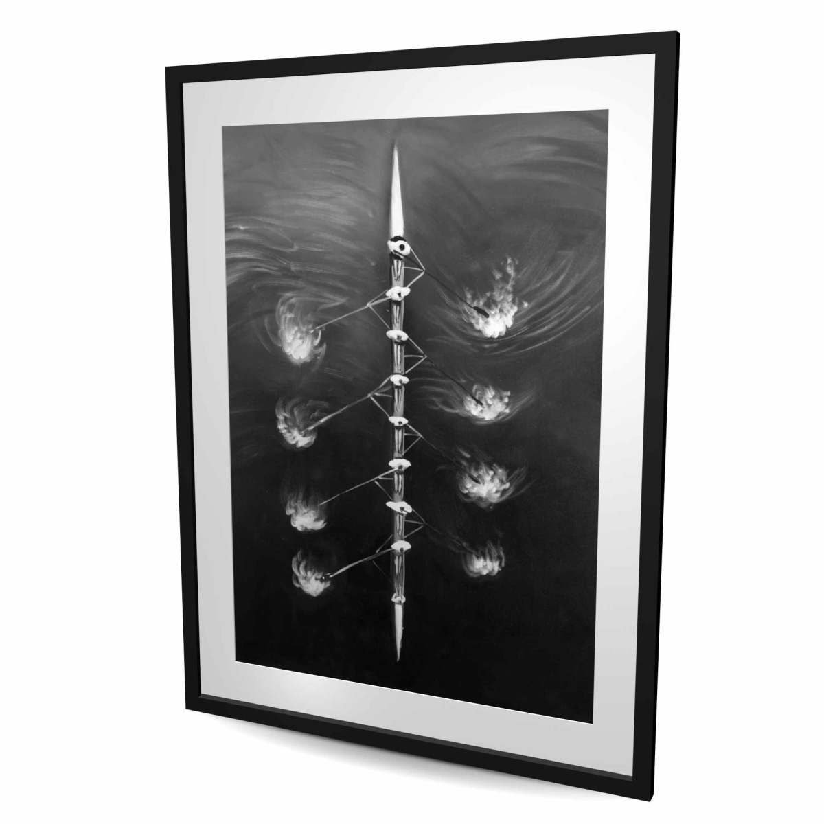 C1FM3648UKEUJT 36 x 48 in. Rowing Boat Race - Man Cave Sports Print - Home Decor Art