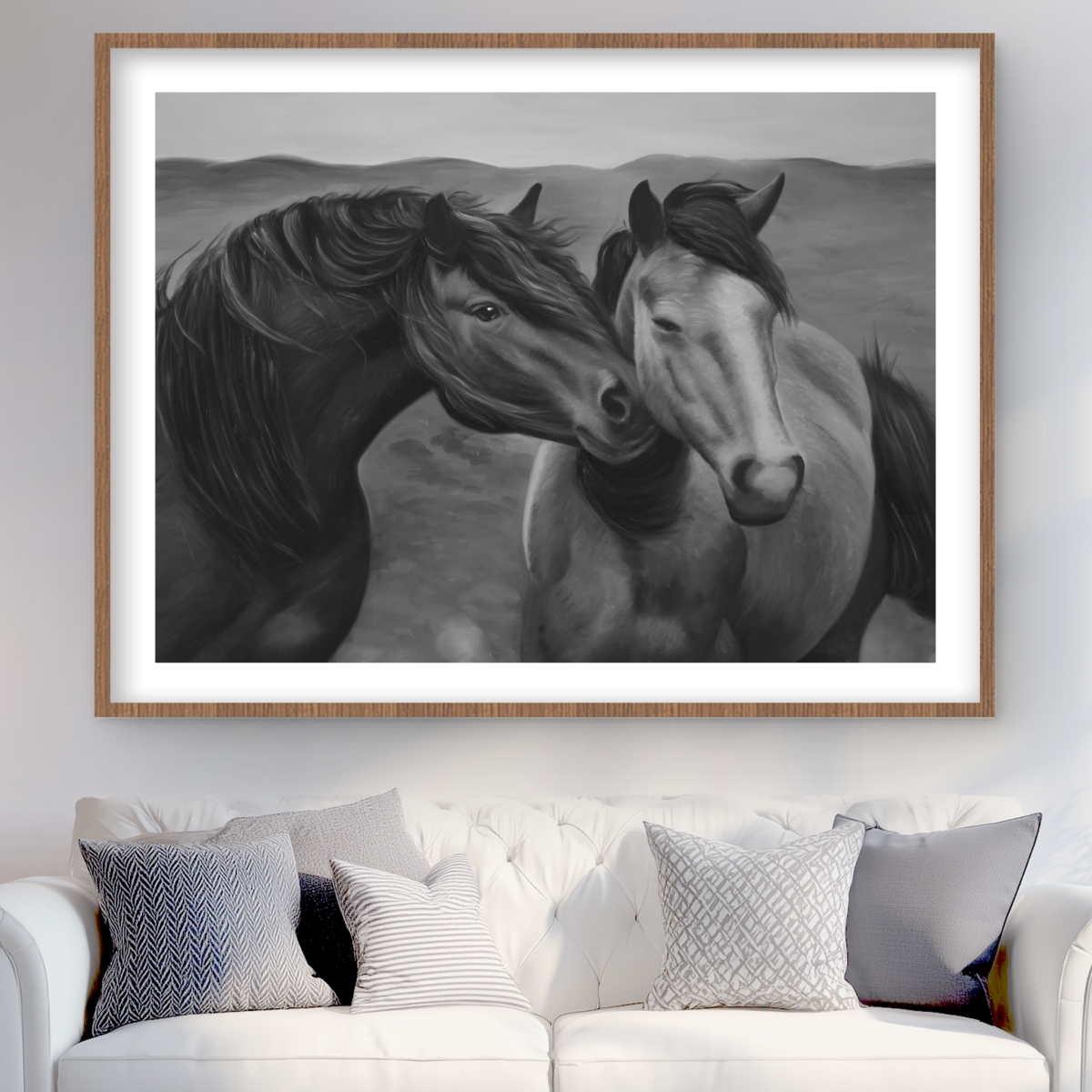 C1FM3648QJYI3A 36 x 48 in. Tenderness - Black Framed Matted Print for Home Decor