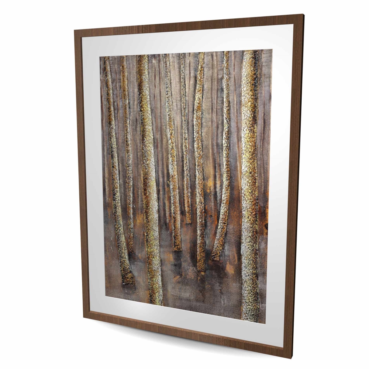 C1FM36482BBD45 36 x 48 in. The Dark Forest - Framed Matted Print for Home Decor