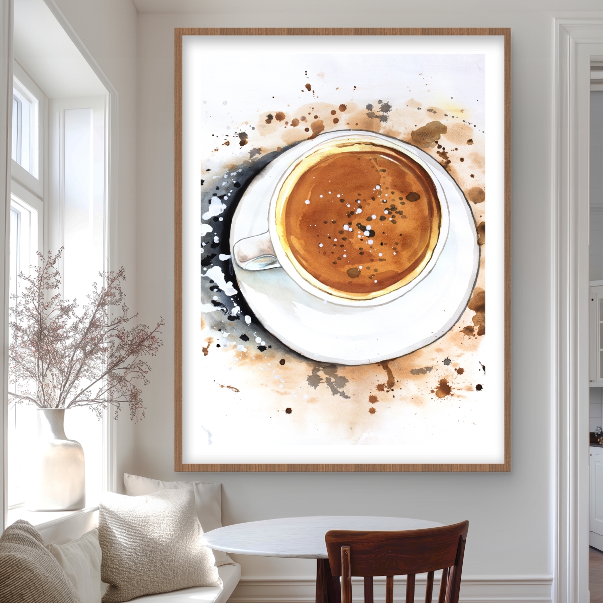 C1FM3648LL3LKN 36 x 48 in. Cappuccino Refreshing - Brown Holidays Framed Matted Print