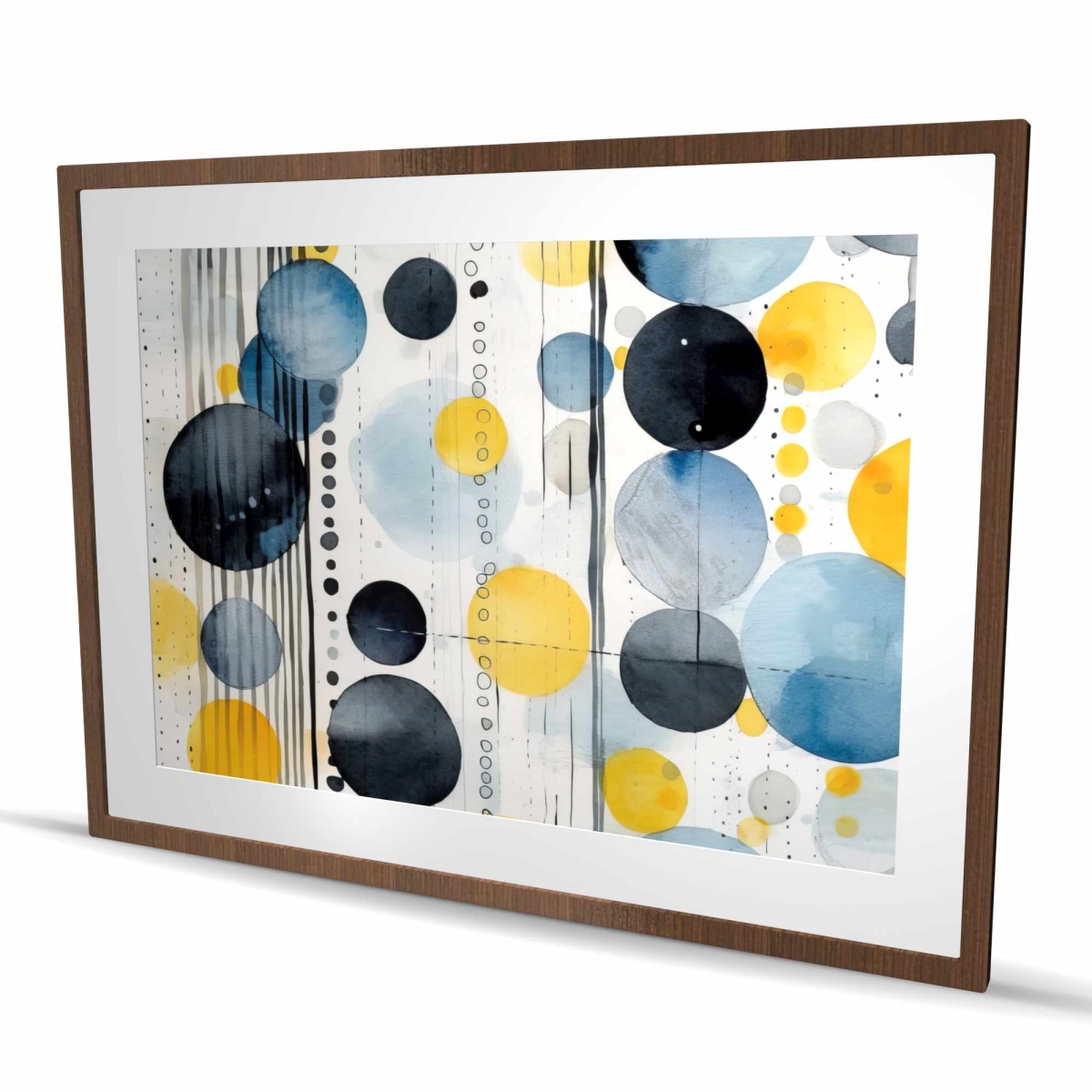 C1FM3648MRPKEE 36 x 48 in. Oceanic Bubbles - Minimalist Patterns Framed Print for Decor
