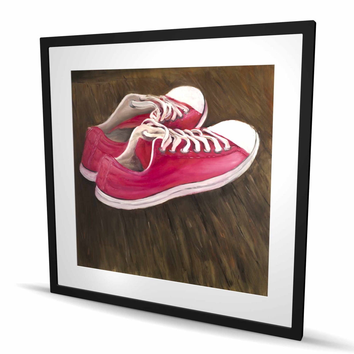 C1FM3636RY847B 36 x 36 in. Sneakers - Framed Matted Print for Home Decor - Unique Art