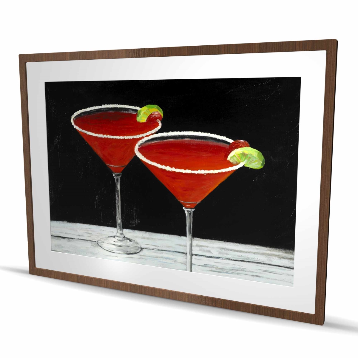 C1FM3648MPRDWL 36 x 48 in. Cosmopolitan Drink - Food Romantic Framed Matted Print Decor