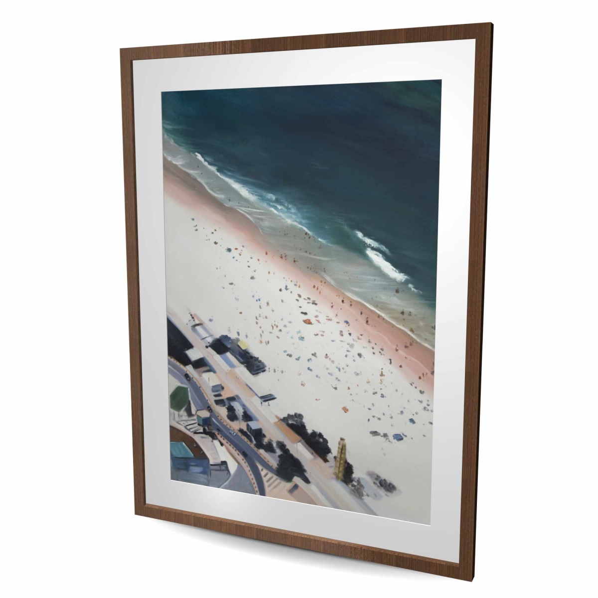 C1FM3648I2RT22 36 x 48 in. Hot Day At the Beach - Exotic Sea Framed Matted Print Decor