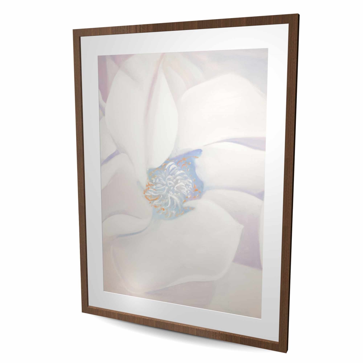 C1FM3648OM12BP 36 x 48 in. Delicacy - Pink Botanical Framed Matted Print for Home Decor
