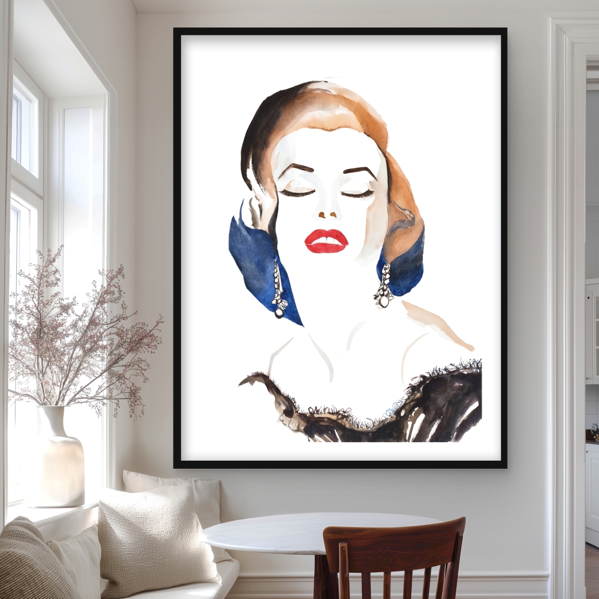 C1FM3648XOS1MF 36 x 48 in. Vintage Chic Marilyne Monroe Print - Framed Home Decor