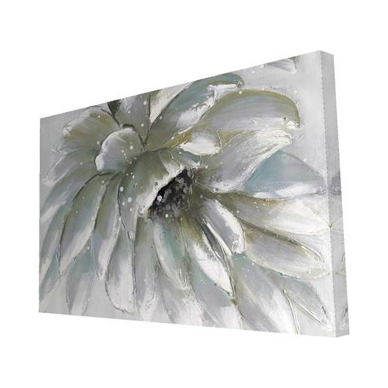 20 x 30 in. White Chrysanthemum-Print on Canvas