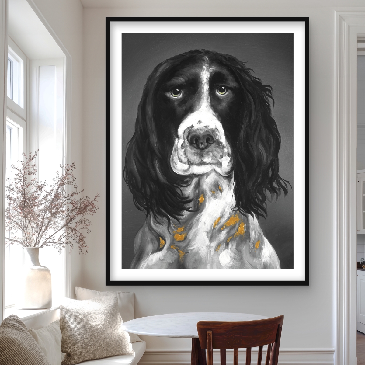 C1FM3648DLWWK9 36 x 48 in. Beautiful English Springer Spaniel - Pets Man Cave Print