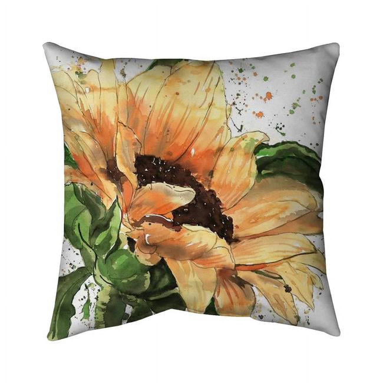 20 x 20 in. Sunflower In Bloom-Double Sided Print Outdoor Pillow Cover