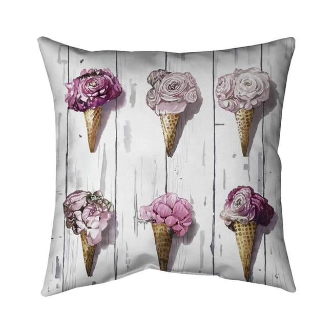 20 x 20 in. Peony Cones-Double Sided Print Outdoor Pillow Cover
