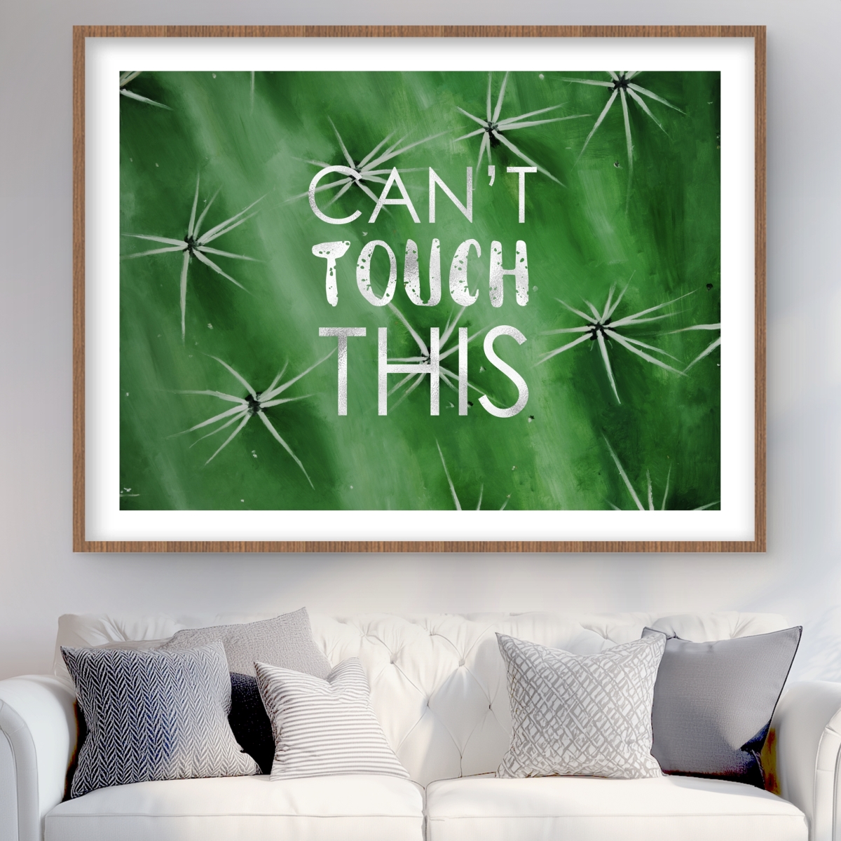 C1FM3648GHWYOC 36 x 48 in. Cannot Touch This - Floral Botanical Exotic Framed Print