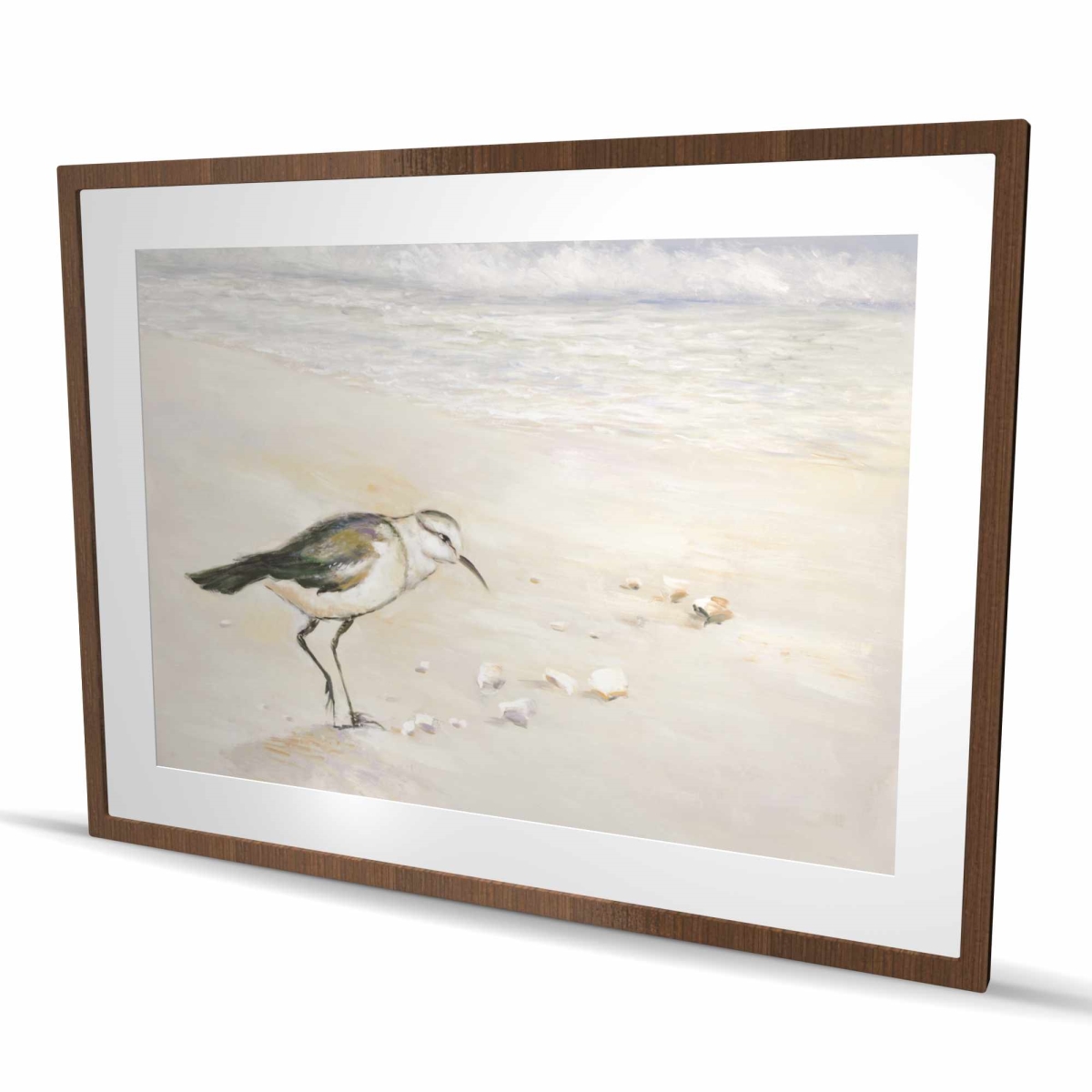 C1FM3648RNNR0E 36 x 48 in. Semipalmated Sandpiper Beach Print - Blue Framed Decor