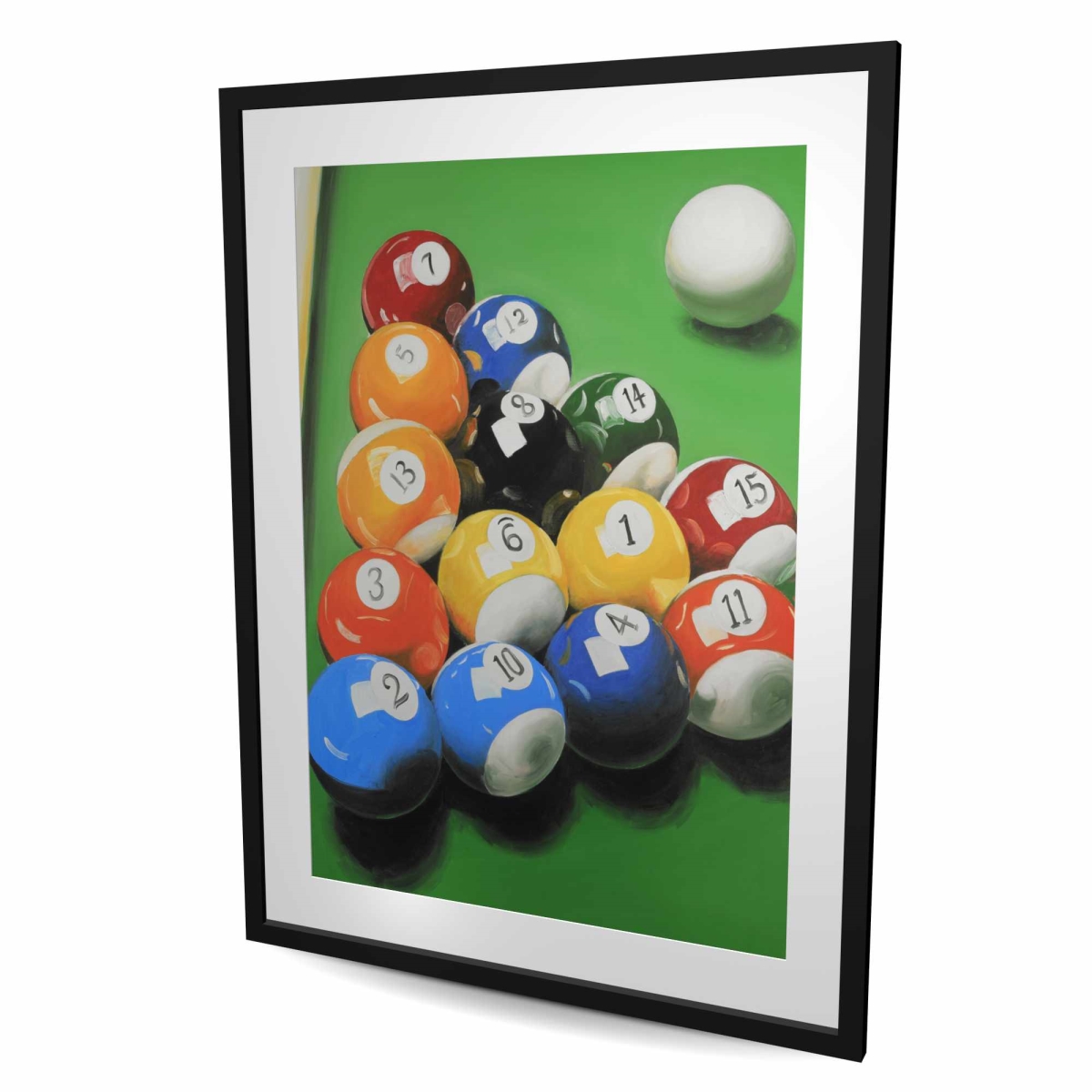 C1FM3648EAJBZK 36 x 48 in. Pool Table with Ball Formation - Hyperrealist Hobbies Print