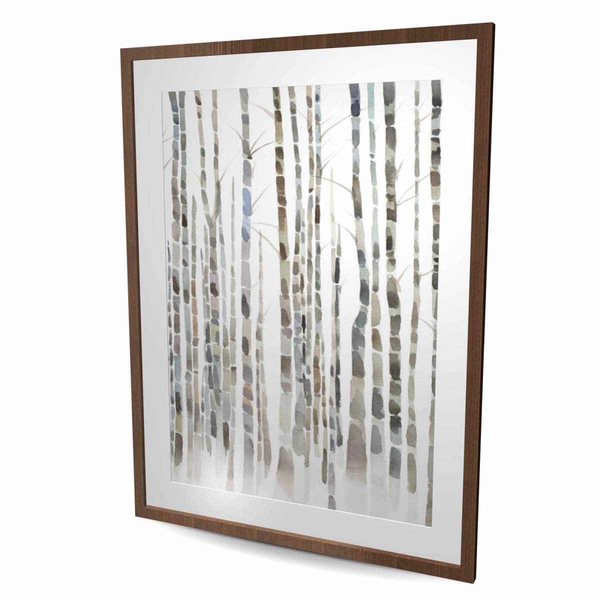 C1FM3648VPUPAC 36 x 48 in. Birch Trees Forest - Minimalist Framed Print for Home Decor