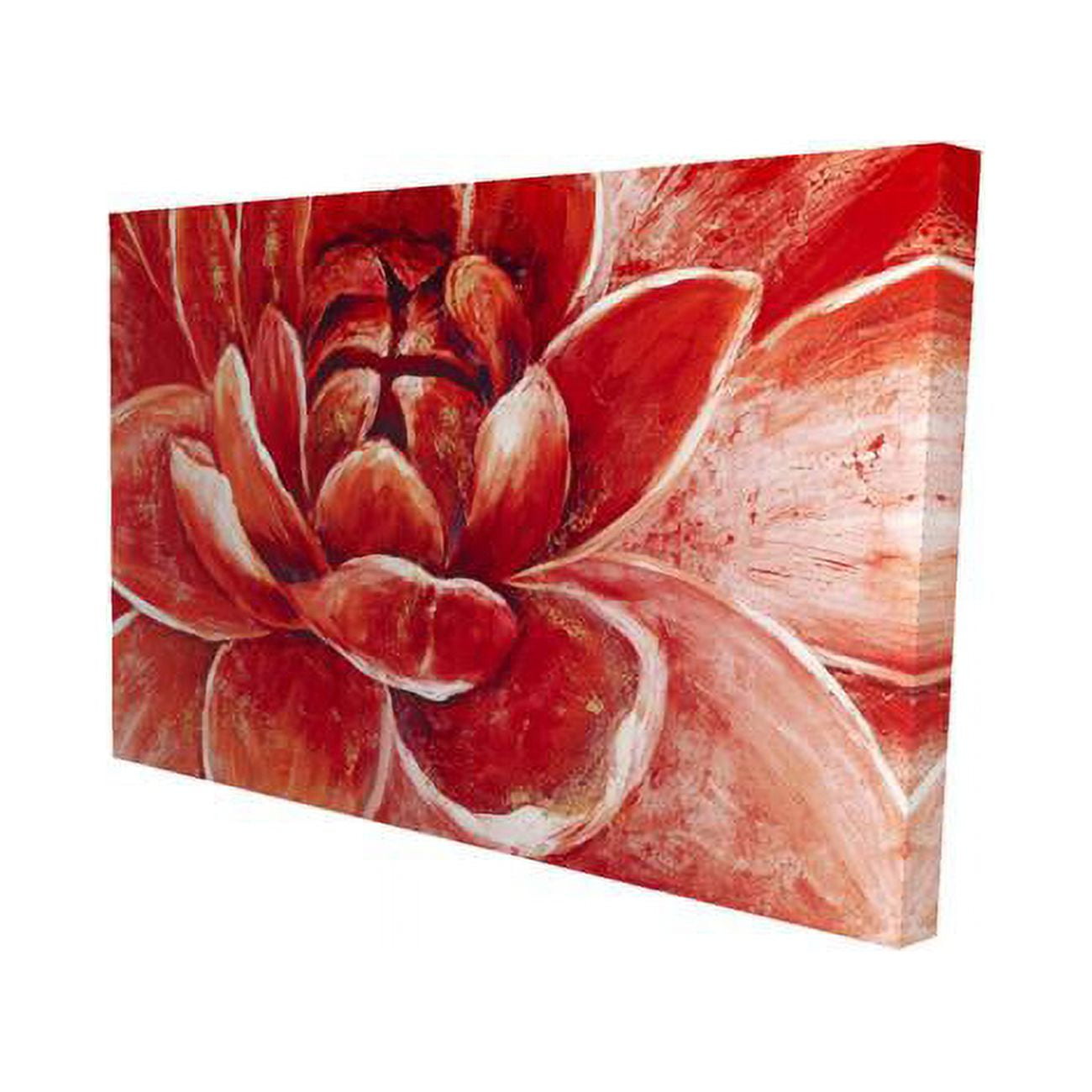 20 x 30 in. Red Chrysanthemum-Print on Canvas