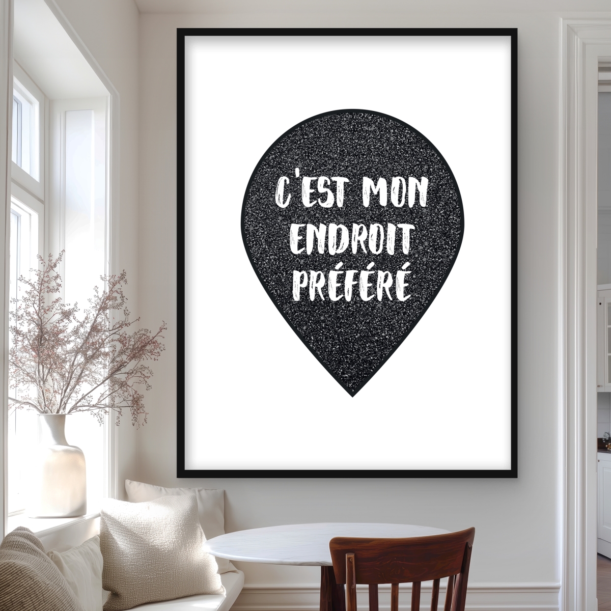 C1FM3648XW64K8 36 x 48 in. Its My Favorite Spot - Man Cave Framed Print for Home Decor