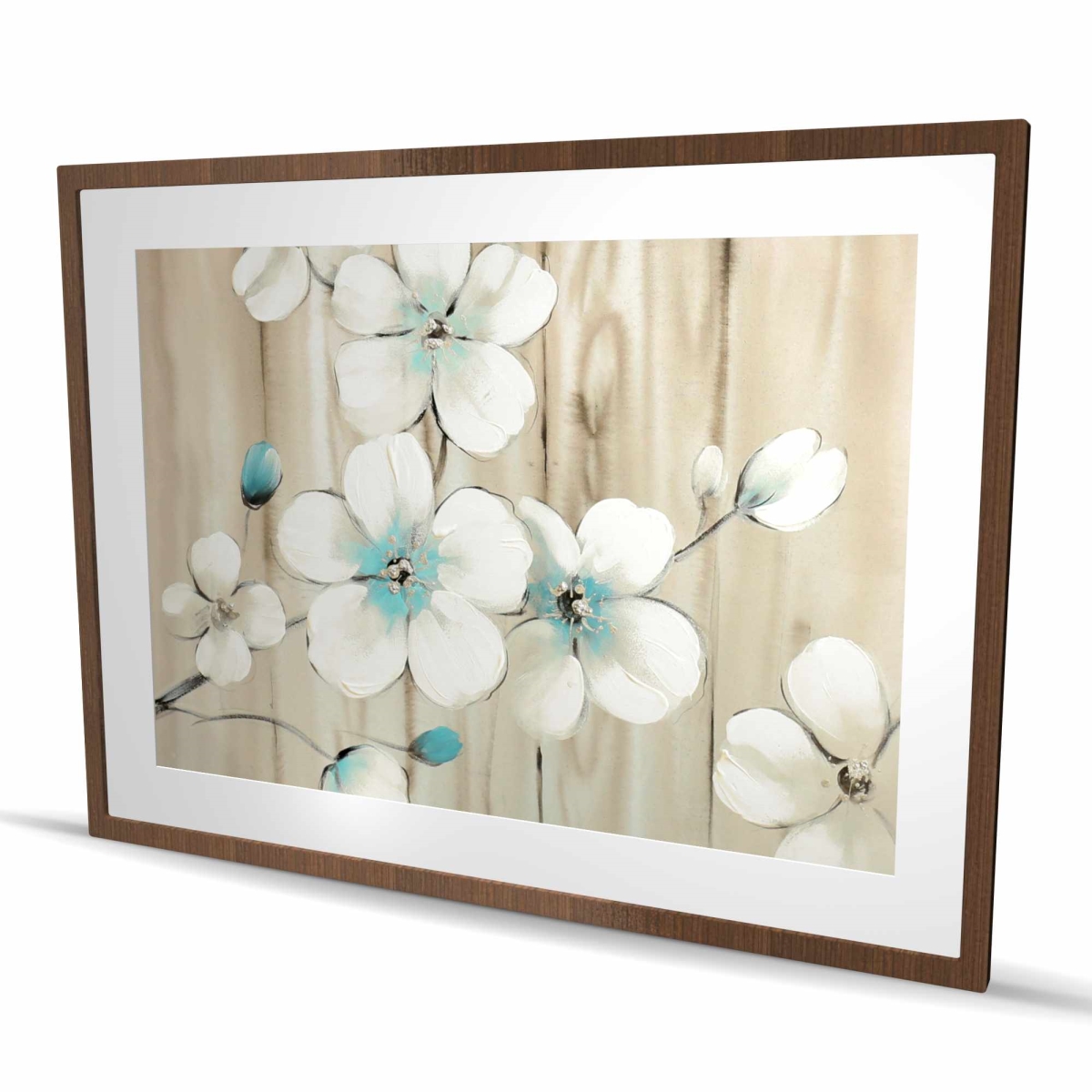 C1FM3648YQ9ZRD 36 x 48 in. Cherry Blossom in White - Framed Floral Print for Home Decor